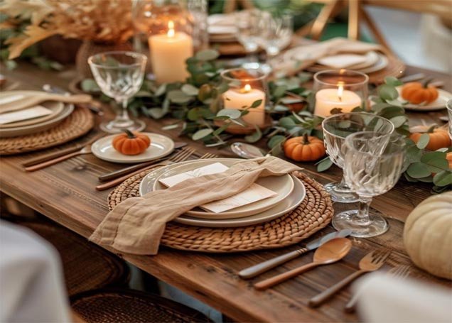 Create a Rustic Farmhouse Thanksgiving Table