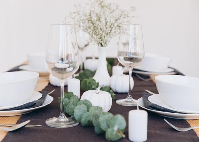 Decorate With a Fresh Greenery Table Runner