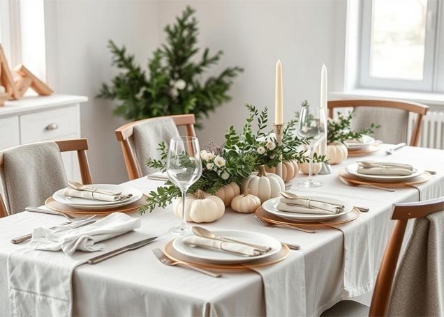 Design an Elegant Neutral Thanksgiving Tablescape