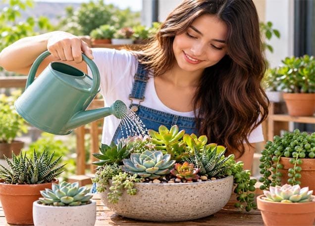 How to water succulents correctly