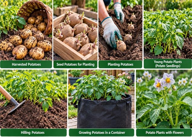 planting potatoes
