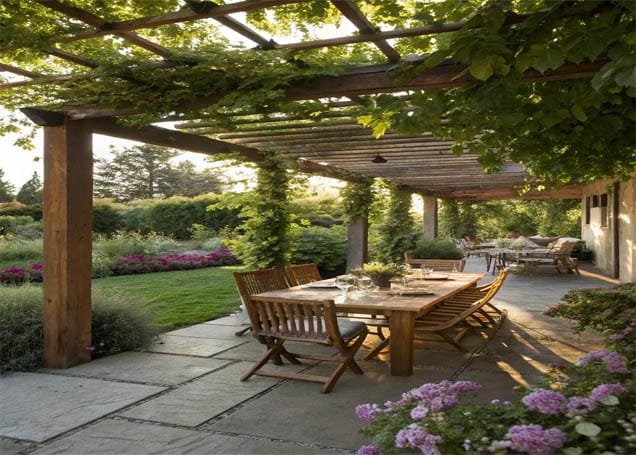 backyard patio outdoor dining area