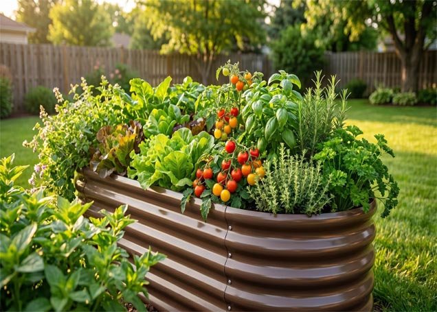 metal raised garden beds